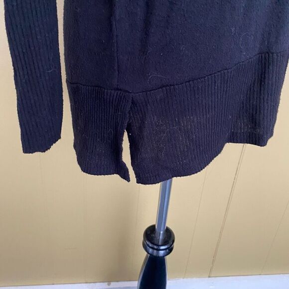 Time & Tru women S scoopneck batwing loose fit longsleeve sweater black - Picture 3 of 12